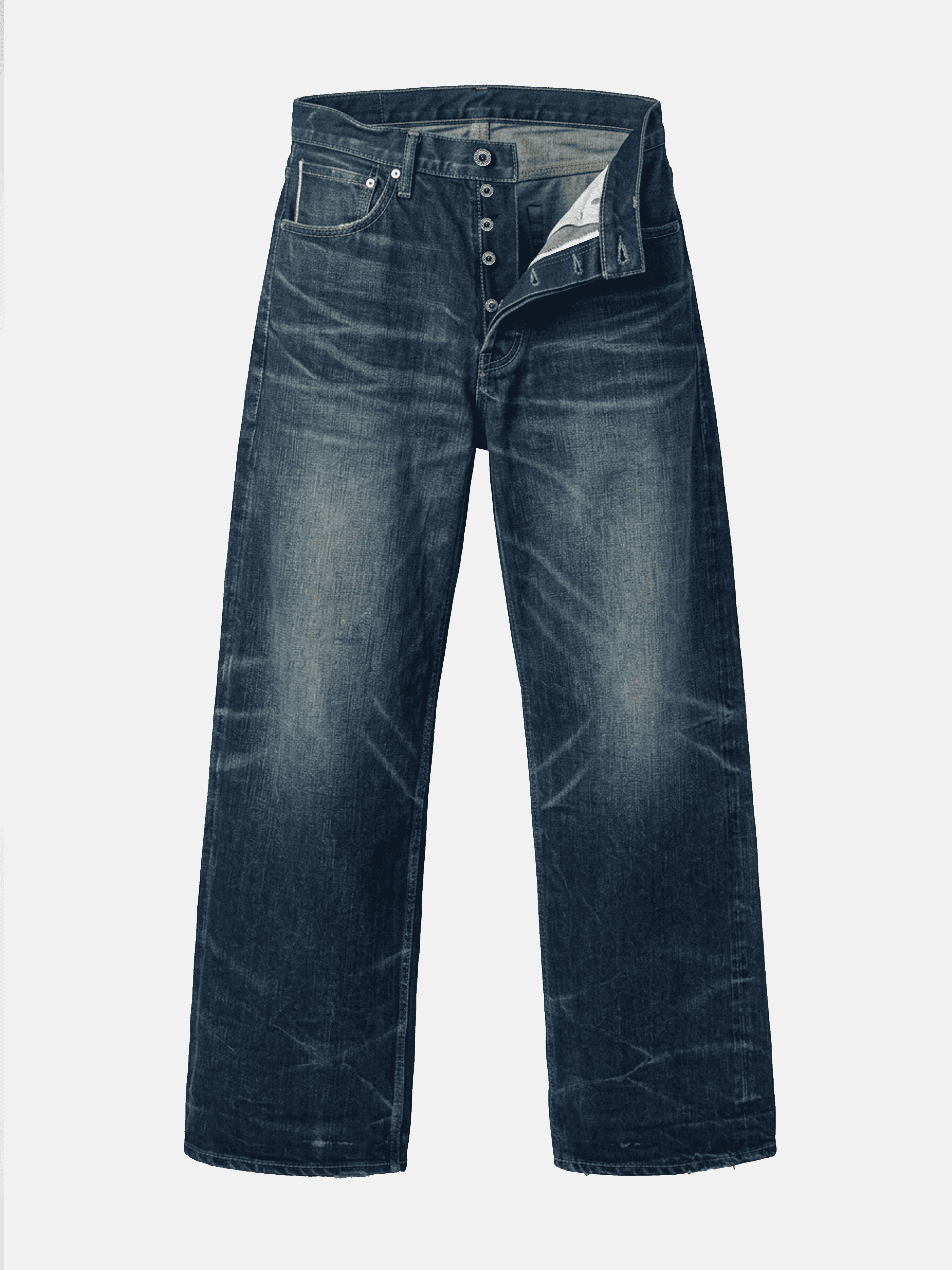 Heavyweight 19 oz Japanese Raw Selvedge Jeans – Loose Straight